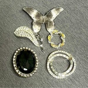 Vintage silver brooches - Lot of 5